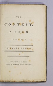 Cover of The contest by Ogden, James of Newcastle-upon-Tyne