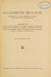 Front cover of Allgemeine Biologie by Paul Kammerer