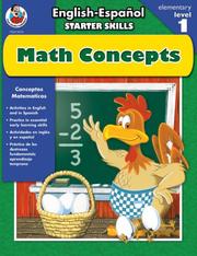 Front cover of English-Español Starter Skills, Math Concepts by School Specialty Publishing