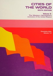 Front cover of The Western Hemisphere (exclusive of the United States) by Karen Ellicott