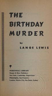 Front cover of The birthday murder by Lange Lewis