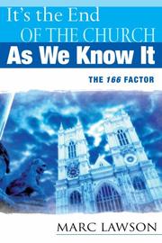 Cover of It's the End of the Church As We Know It by Marc Lawson