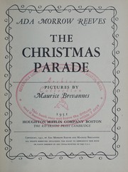 Front cover of The Christmas parade by Ada Morrow Reeves