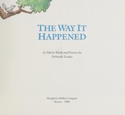 Front cover of The way it happened by Deborah Zemke