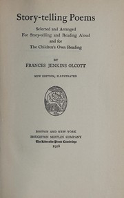 Cover of Story-telling poems by Frances Jenkins Olcott
