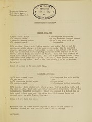 Cover of Demonstration recipes by Clara Gebhard Snyder