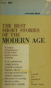 Front cover of The Best Short Stories of the Modern Age by Douglas Angus