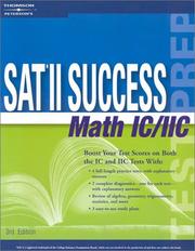 Front cover of SAT II Success MATH 1C and 2C by Peterson's