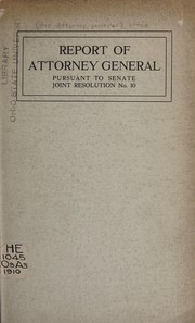 Front cover of [Report of revision of the general statutes, 1910] by Ohio