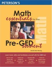 Cover of Math essentials for the pre-GED student by David Alan Herzog