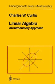 Cover of Linear algebra by Charles W. Curtis