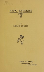 Front cover of Reno reveries by Leslie Curtis