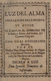 Cover of Luz del alma para la hora de la muerte by Ambrosio Roca de la Serna
