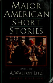 Front cover of Major American short stories -- third edition by A. Walton Litz