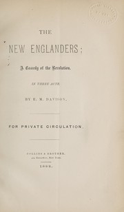 Cover of The New Englanders by E. Mora Davison