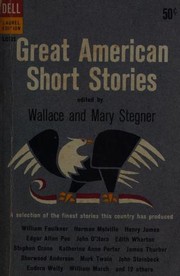 Front cover of Great American Short Stories by Wallace Stegner
