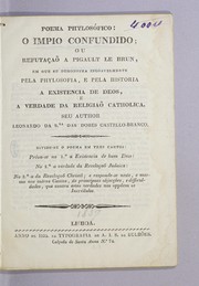 Cover of Poema phylosófico: o Impio confundido; ou Refutação a Pigault le Brun by Leonardo da Senhora das Dores Castello-Branco