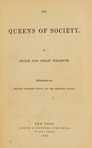 Front cover of The queens of society by Thomson, A. T. Mrs