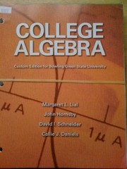 Front cover of College Algebra by Margaret L. Lial