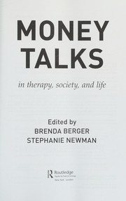 Cover of Money talks by Brenda Berger