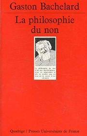 Cover of La philosophie du non by Gaston Bachelard