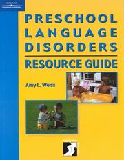 Cover of Preschool Language Disorders Resource Guide by Amy  L. Weiss