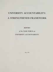 Front cover of University accountability by Task Force on University Accountability (Ontario)