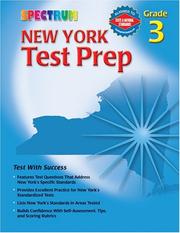 Front cover of Spectrum New York Test Prep, Grade 3 (Test Prep) by School Specialty Publishing