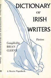 Front cover of Dictionary of Irish writers by Brian Cleeve