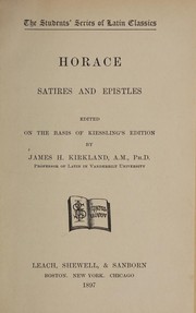 Cover of Satires and epistles by Horace
