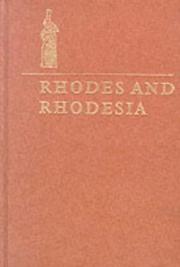 Cover of Rhodes and Rhodesia by Arthur Keppel-Jones