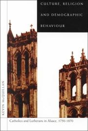 Front cover of Culture, Religion, and Demographic Behaviour by Kevin McQuillan