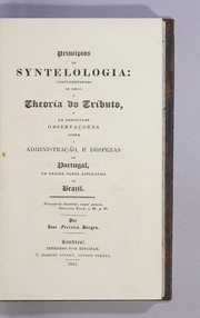 Front cover of Principios de syntelologia by José Ferreira Borges