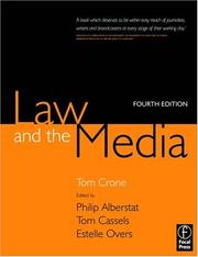 Front cover of Law and the media by Tom Crone