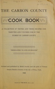 Cover of The Carbon County cook book by Unknown