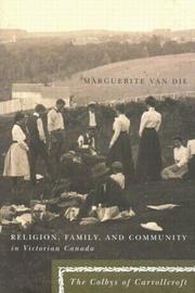 Front cover of Religion, Family, And Community in Victorian Canada by Marguerite Van Die
