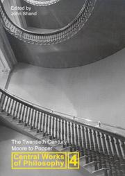 Front cover of Central Works of Philosophy: The Twentieth Century by John Shand