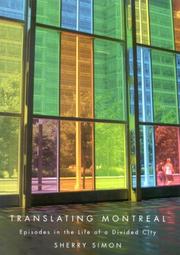 Cover of Translating Montreal by Sherry Simon