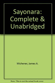 Cover of Sayonara by James A. Michener