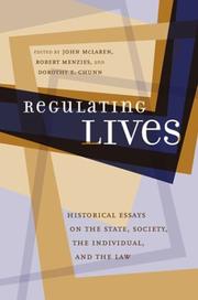 Cover of Regulating lives by John McLaren