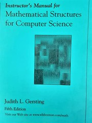 Cover of Mathematical Structures by Judith L. Gersting