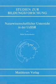 Front cover of Naturwissenschaftlicher Unterricht in der UdSSR by Detlef Kuchenbecker