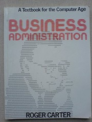 Cover of Business administration by Roger Carter