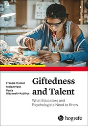 Front cover of Giftedness and Talent by Franzis Preckel