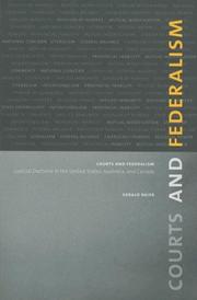 Front cover of Courts and Federalism by Gerald Baier