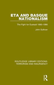 Cover of ETA and Basque Nationalism by Sullivan, John L.
