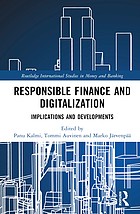 Front cover of Responsible Finance and Digitalization by Panu Kalmi