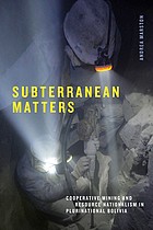 Cover of Subterranean Matters by Andrea Marston