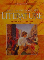Front cover of The Language of Literature -- American Literature [Grade 11] by Arthur N. Applebee