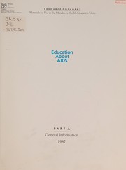Cover of Education about AIDS by Ontario. Ministry of Education.